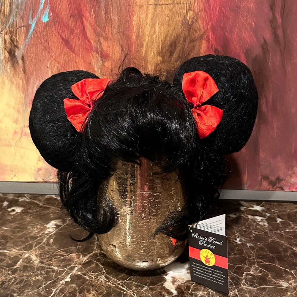 Rubie's Black Wig with Red Accents